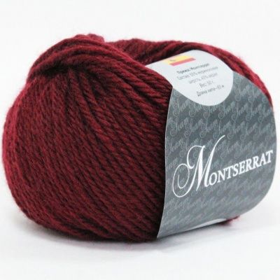 SEAM MONTSERRAT 79 (бордо); Состав: 55% мериносовая шерсть 45% акрил; 50г/63м